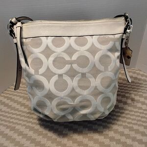 CoachTwo Way Signature Monogram Shoulder Crossbody Bag